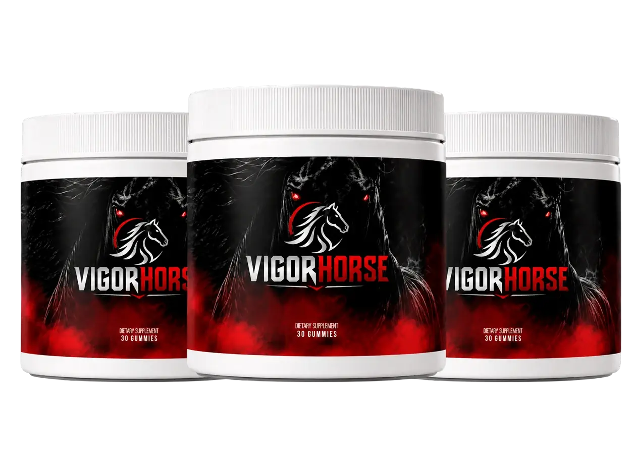 Three bottles of VigorHorse gummies